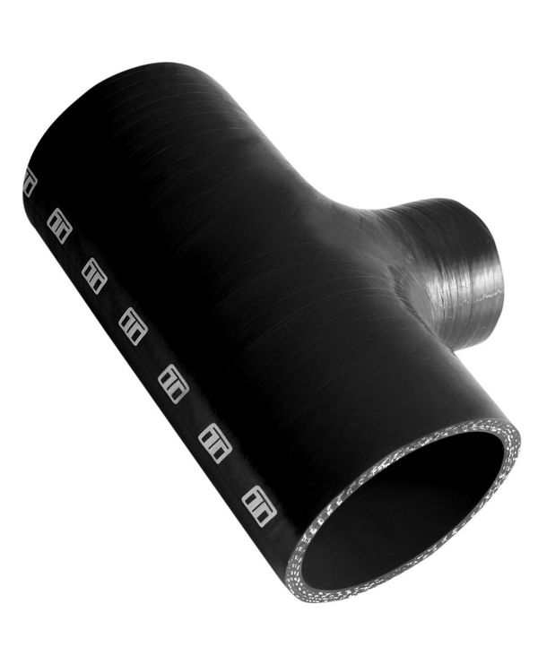 Hose Tee 2.75" ID 1.5" spout - Black